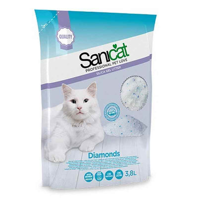 Sanicat Diamonds Cat Litter 3.8L x 4 Sanicat