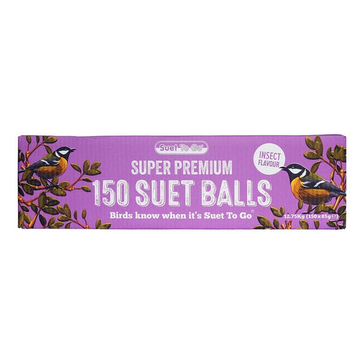 Unipet Suet to Go Balls Insect 85g x 150 12.75kg Suet to Go