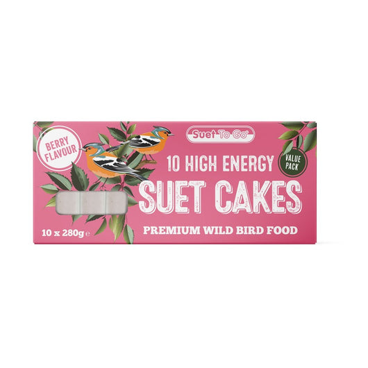 Unipet Suet to Go Cakes/Blocks Berry 280g x 10 Suet to Go