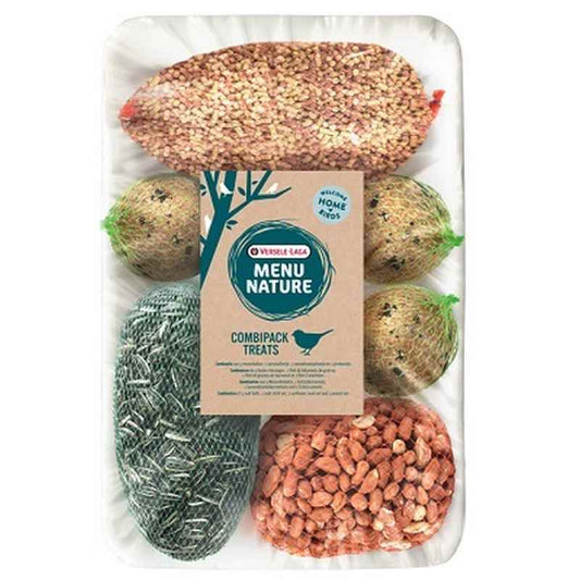 Versele Laga Menu Nature Combipack (5 Suet Balls + Sunflower Seeds + Peanuts + Suet Sticks) 1kg x 12 Versele Laga