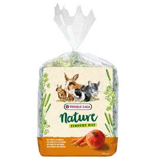 Versele Laga Nature Timothy Hay Carrot & Pumpkin 500g x 4 Versele Laga