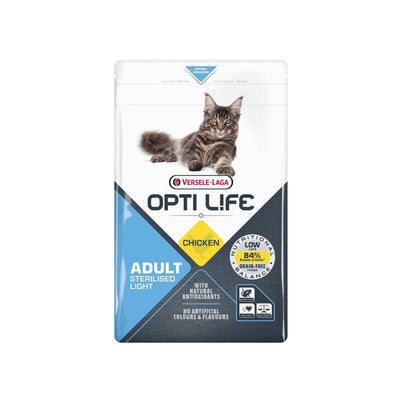 Versele Laga Opti Life Cat Adult Sterilised/Light Grain Free Chicken 1kg x 4 Versele Laga Opti Life