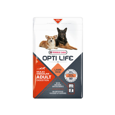 Versele Laga Opti Life Adult Digest Medium/Large Lamb 2.5kg x 4 Versele Laga Opti Life