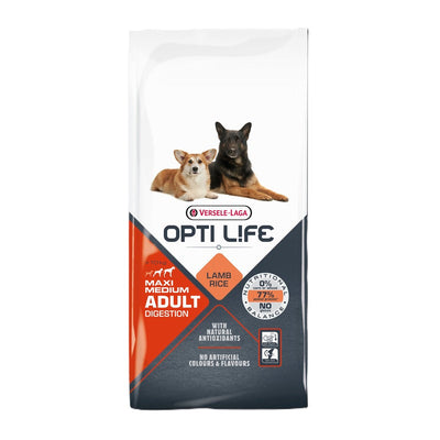 Versel Laga Opti Life Adult Digest Medium/Large Lamb 12.5 kg Versele Laga Opti Life