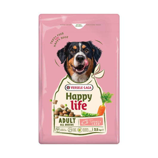 Versele Laga Happy Life Adult with Lamb 2.5kg x 4 Versele Laga Happy Life