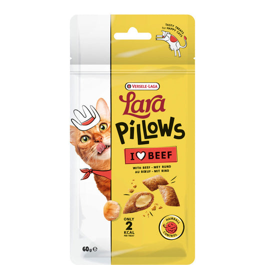 Versele Laga Lara Pillows with Beef Hairball Control Treats 60g x 10 Lara