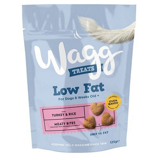 Wagg Low Fat Turkey & Rice Treats 125g x 7 Wagg
