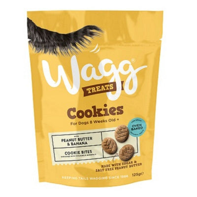 Wagg Cookie Treats Peanut Butter & Banana 125g x 7 Wagg