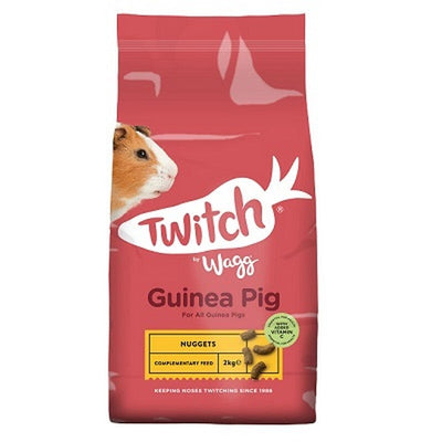 Twitch by Wagg Guinea Pig Nuggets 2kg x 4 Wagg