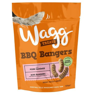 Wagg BBQ Banger Mini Bangers Treats 125g x 7 Wagg