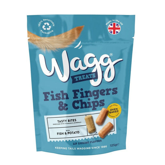 Wagg Fish Fingers & Chips Tasty Bites 125g x 7 Wagg
