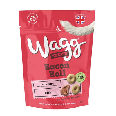 Wagg Bacon Roll Tasty Bites 125g x 7 Wagg