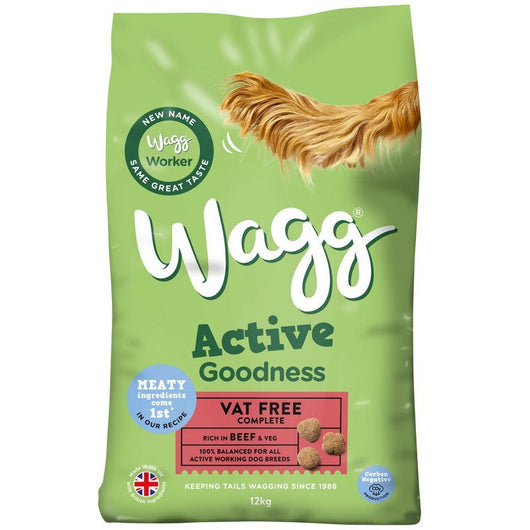 Wagg Active Goodness Adult Beef & Veg 12kg Wagg
