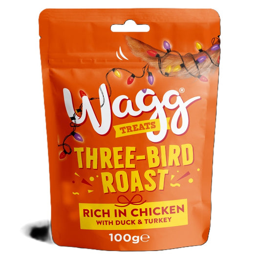 Wagg Christmas Three Bird Roast Treats 100g x 7