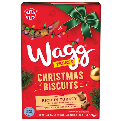 Wagg Christmas Biscuits Box Treats 450g x 5