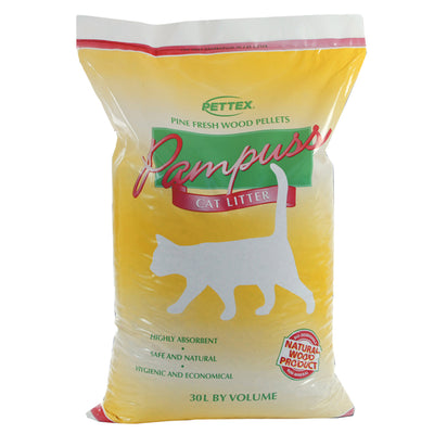 Pampuss Wood Pellet Cat Litter, 30 Litre