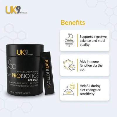 UK9 Probiotics — Daily Digestive Support Sachets (30) UK9 Petcare