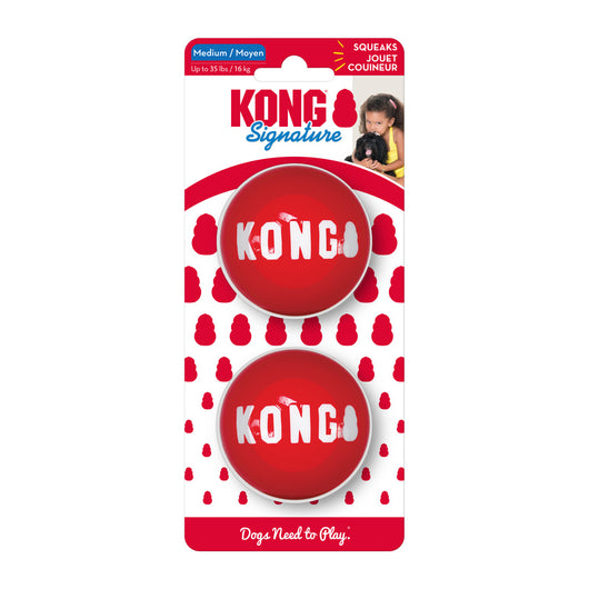 KONG Signature Balls 2-pk Medium - UK9 Petcare