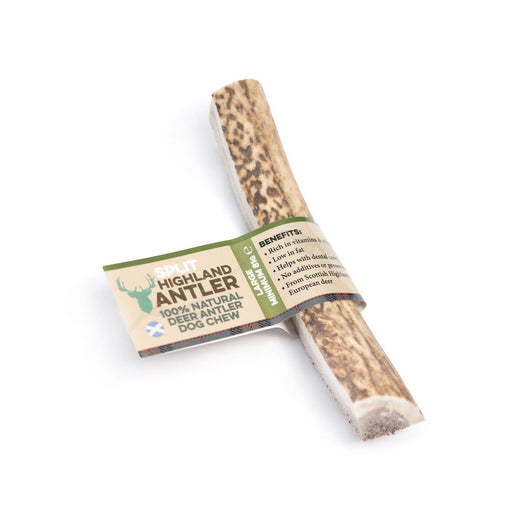 Nova Highland Split Deer Antler Dog Chew Large