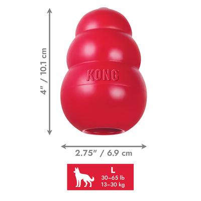 KONG Classic Large (10cm) Red — dimensions