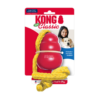 KONG Classic w/ Rope Large — packaging