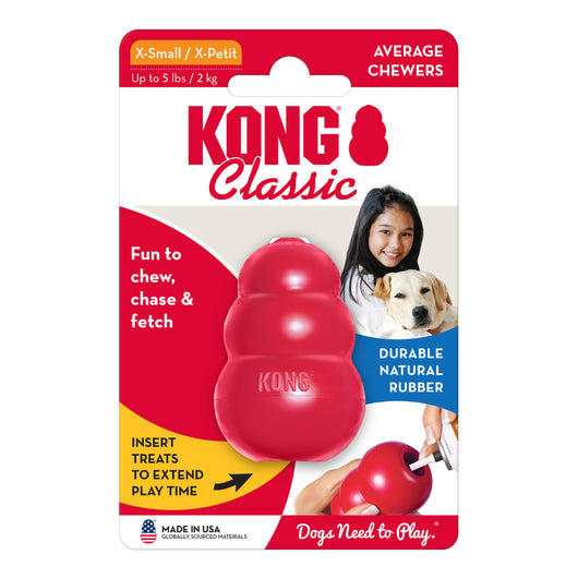 KONG Classic X-Small (5.5cm) Red — packaging
