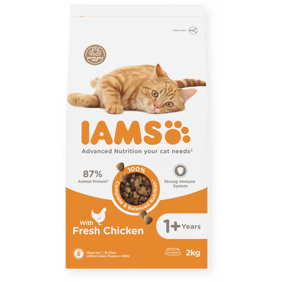 IAMS Advanced Nutrition Adult Cat Food with Fresh Chicken, 2kg