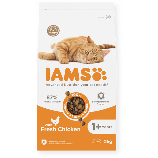 IAMS Advanced Nutrition Adult Cat Food with Fresh Chicken, 2kg