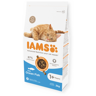 IAMS Advanced Nutrition Adult Cat Food with Ocean Fish, 2kg