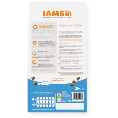 IAMS Advanced Nutrition Adult Cat Food with Ocean Fish, 2kg