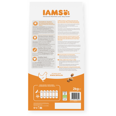 IAMS Advanced Nutrition Adult Small & Medium Breed Dog Food with Fresh Chicken, 2kg