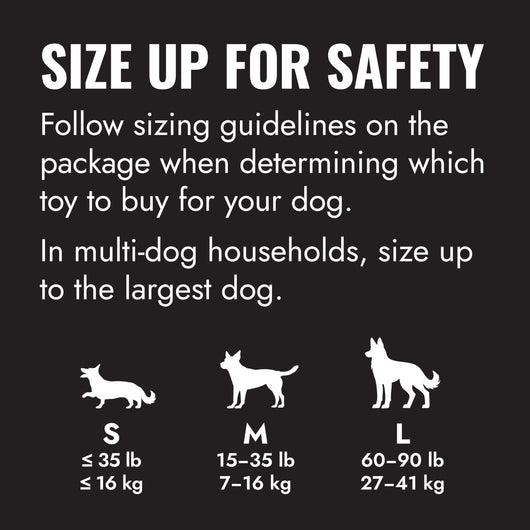 KONG Ball Extreme Medium/Large (7.6cm) Black — size up for safety