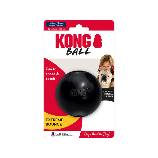 KONG Ball Extreme Medium/Large (7.6cm) Black - UK9 Petcare