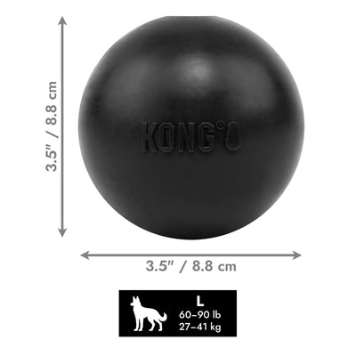 KONG Extreme Ball w/Hole Lg EU — dimensions