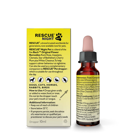 Rescue Remedy Pet Night Calming Dropper, 10ml