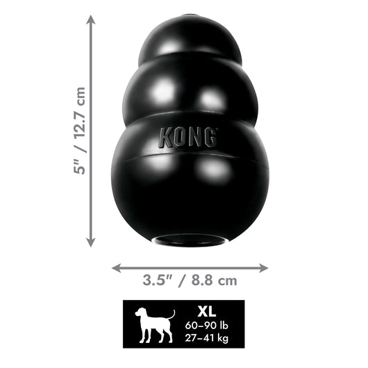 KONG Extreme X-Large (12.5cm) Black — dimensions
