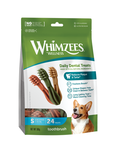 Whimzees Toothbrush Small 24 Pack