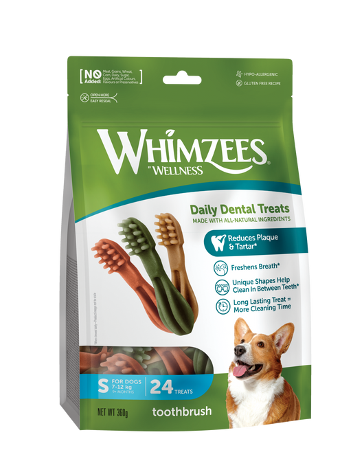 Whimzees Toothbrush Small 24 Pack