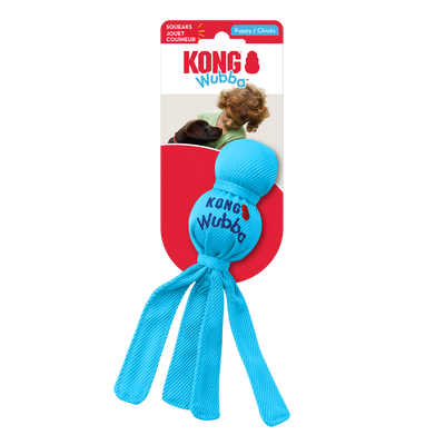 KONG Wubba Puppy (21cm) Blue/Pink - UK9 Petcare