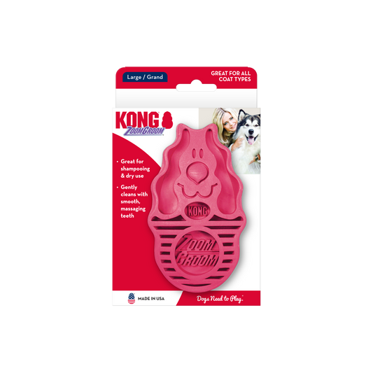 KONG ZoomGroom Raspberry Pink - UK9 Petcare