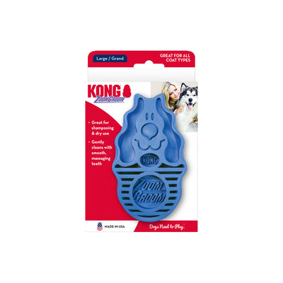 KONG ZoomGroom Boysenberry Blue - UK9 Petcare