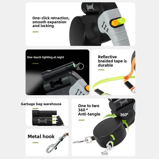 Retractable Dog Lead Teamdrop