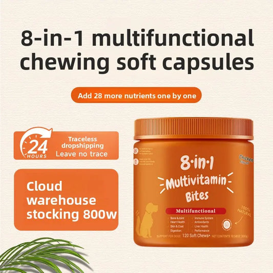 Dog Multivitamin Soft Chews with Glucosamine Teamdrop