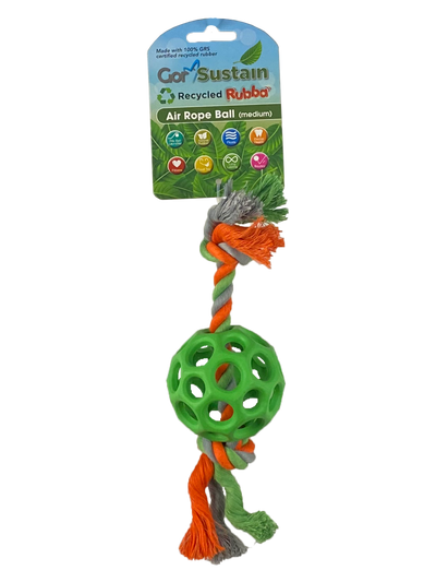 Gor Sustain Rubba Air Rope Ball Medium (6.5cm) Green