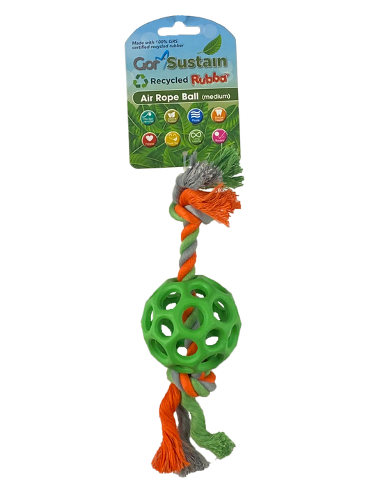 Gor Sustain Rubba Air Rope Ball Medium (6.5cm) Green