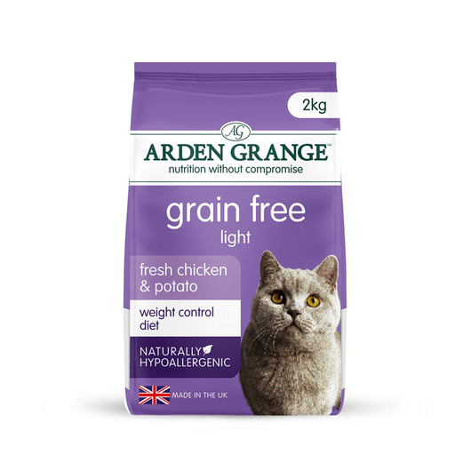 Arden Grange Grain Free Light Adult Cat Food Fresh Chicken & Potato 2kg