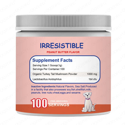 Dog Turkey Tail Mushroom Supplement Powder Teamdrop