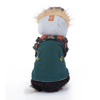 Reflective Waterproof Dog Coat (Fleece-Lined) Teamdrop