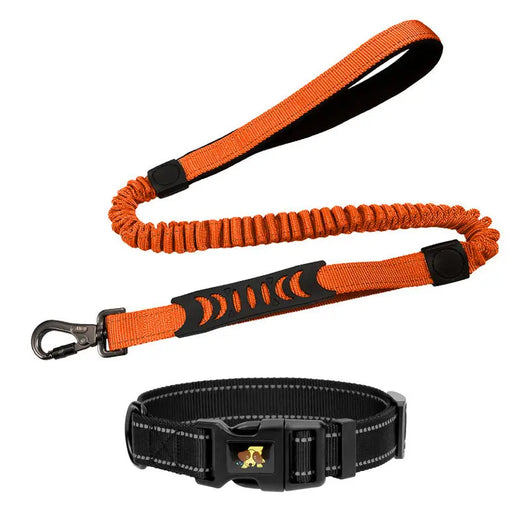 Shock-Absorbing Reflective Retractable Dog Lead Teamdrop