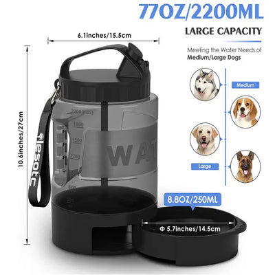 2.2L Large Capacity Dog Water Kettle Teamdrop